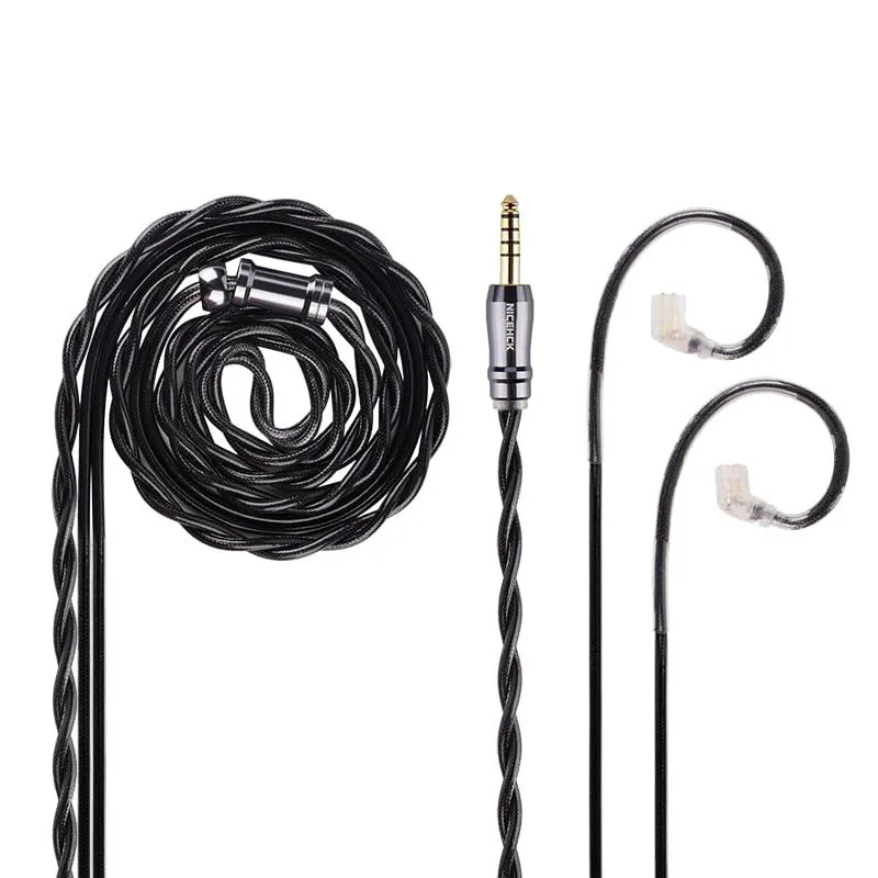 LORDWORLD LORDWORLD DuskAg 5N Pure Silver IEM Cable QDC 4.4mm Balanced 1.2m — product photo