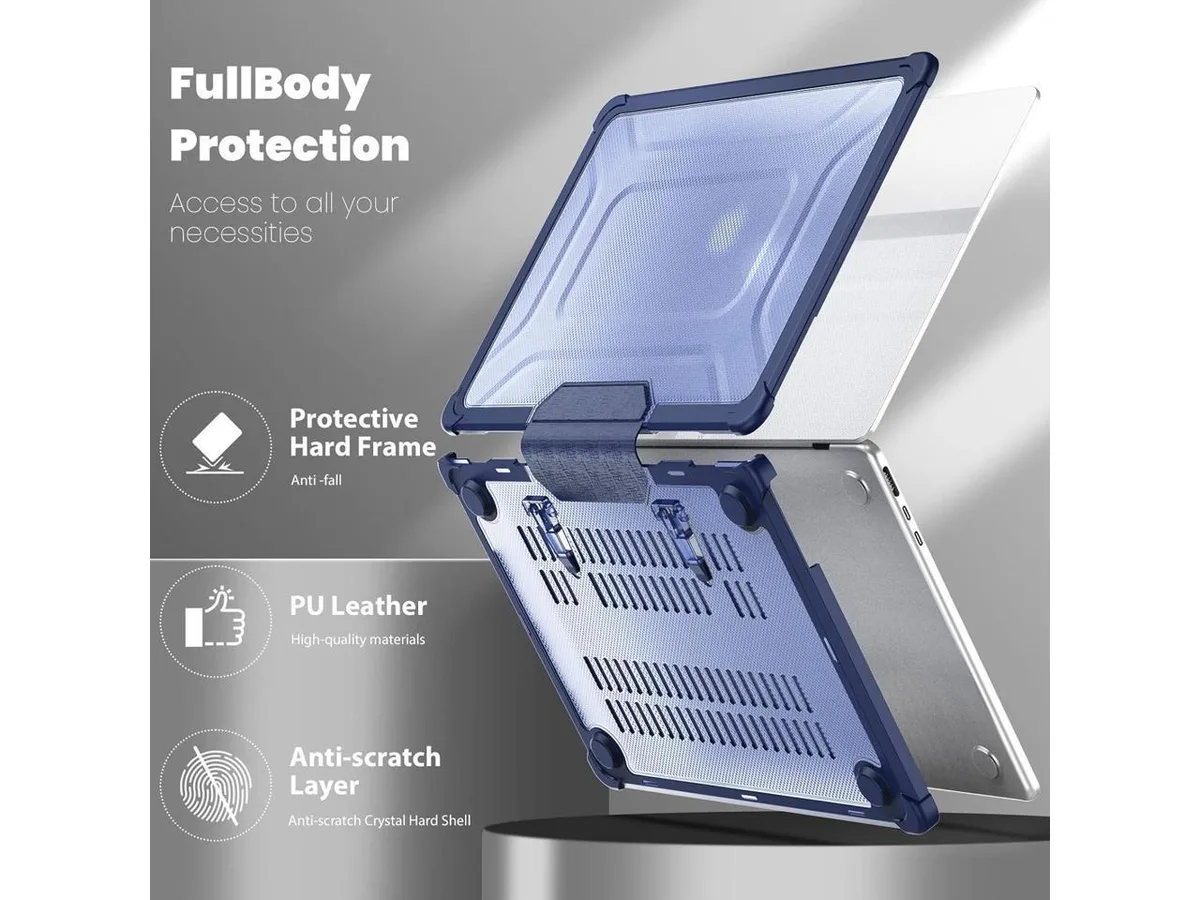 BONAEVER BONAEVER 13 inch MacBook Air 2018-2022 Hard Case Blue — product photo