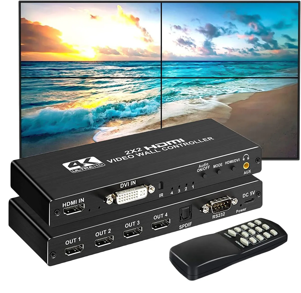 Jansicotek Jansicotek OZP1 4-channel HDMI 1.4 video wall controller — product photo