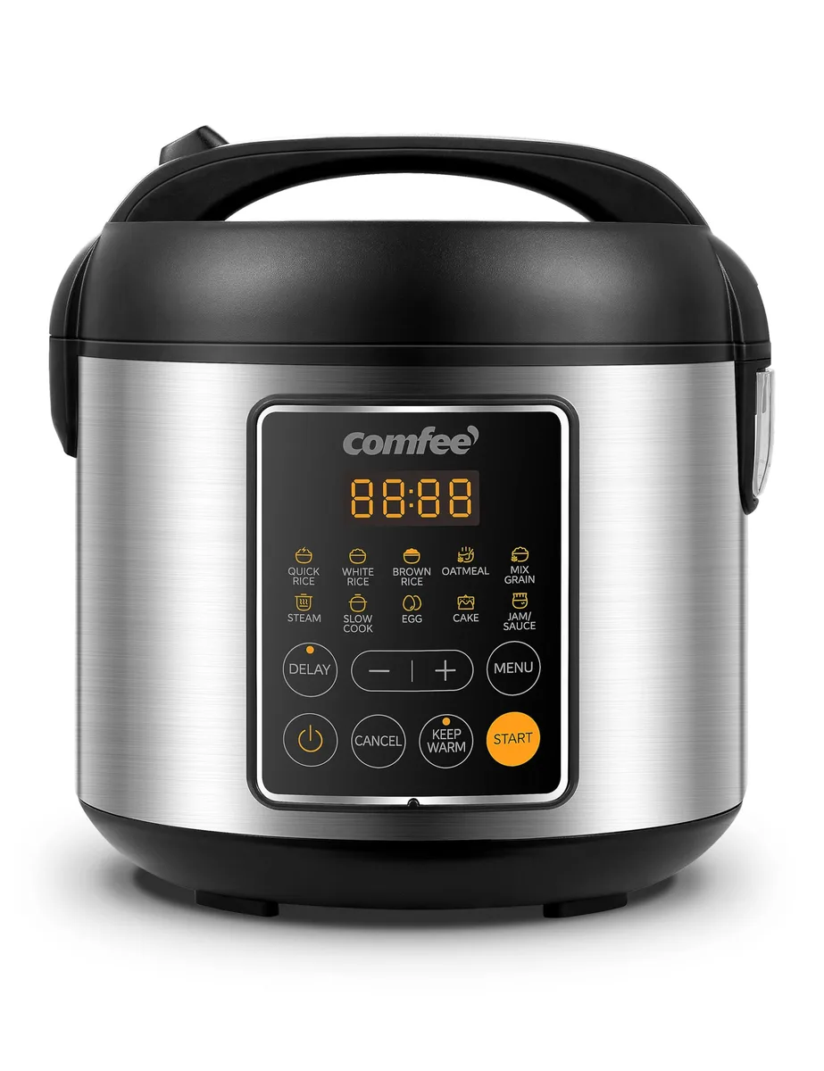  COMFEE' CRD20LB1BSS 2 Qt Rice Cooker 450 W 10 Presets — product photo
