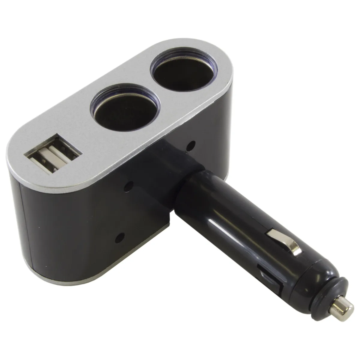 Science Purchase Science Purchase Twin Socket Car Charger 2 USB Ports 60W 90° Tilt — product photo