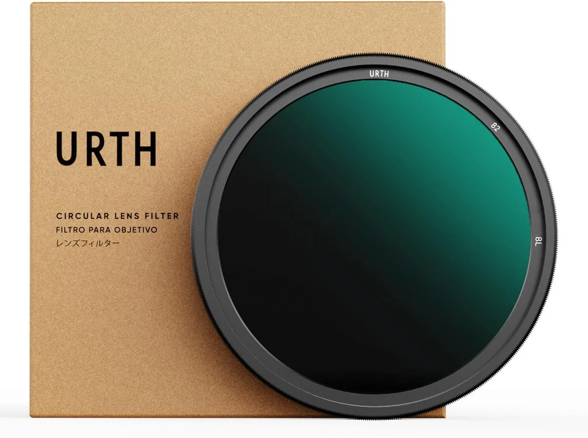Urth 82mm variable ND filter in protective tin case