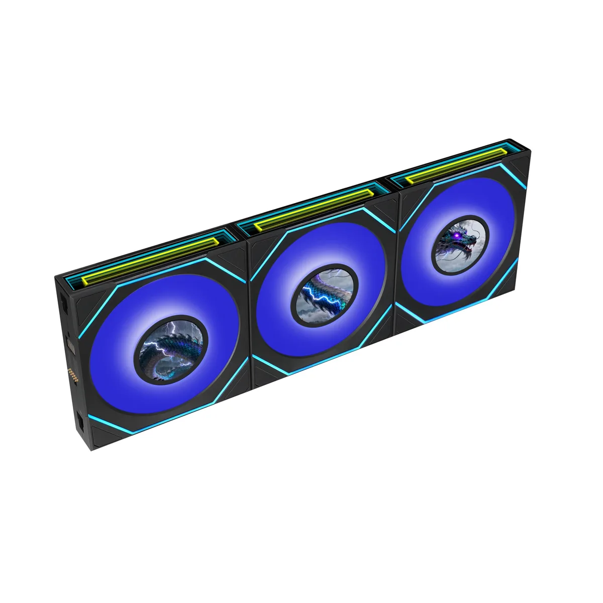 Lian Li Lian Li UNI FAN SL-INF LCD Flex 120 mm Reverse Blade 3 Pack Black — product photo