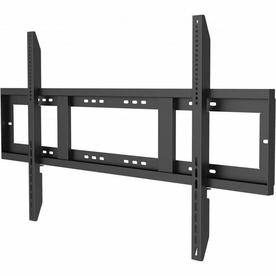 Black fixed wall mount bracket for displays up to 105 inches