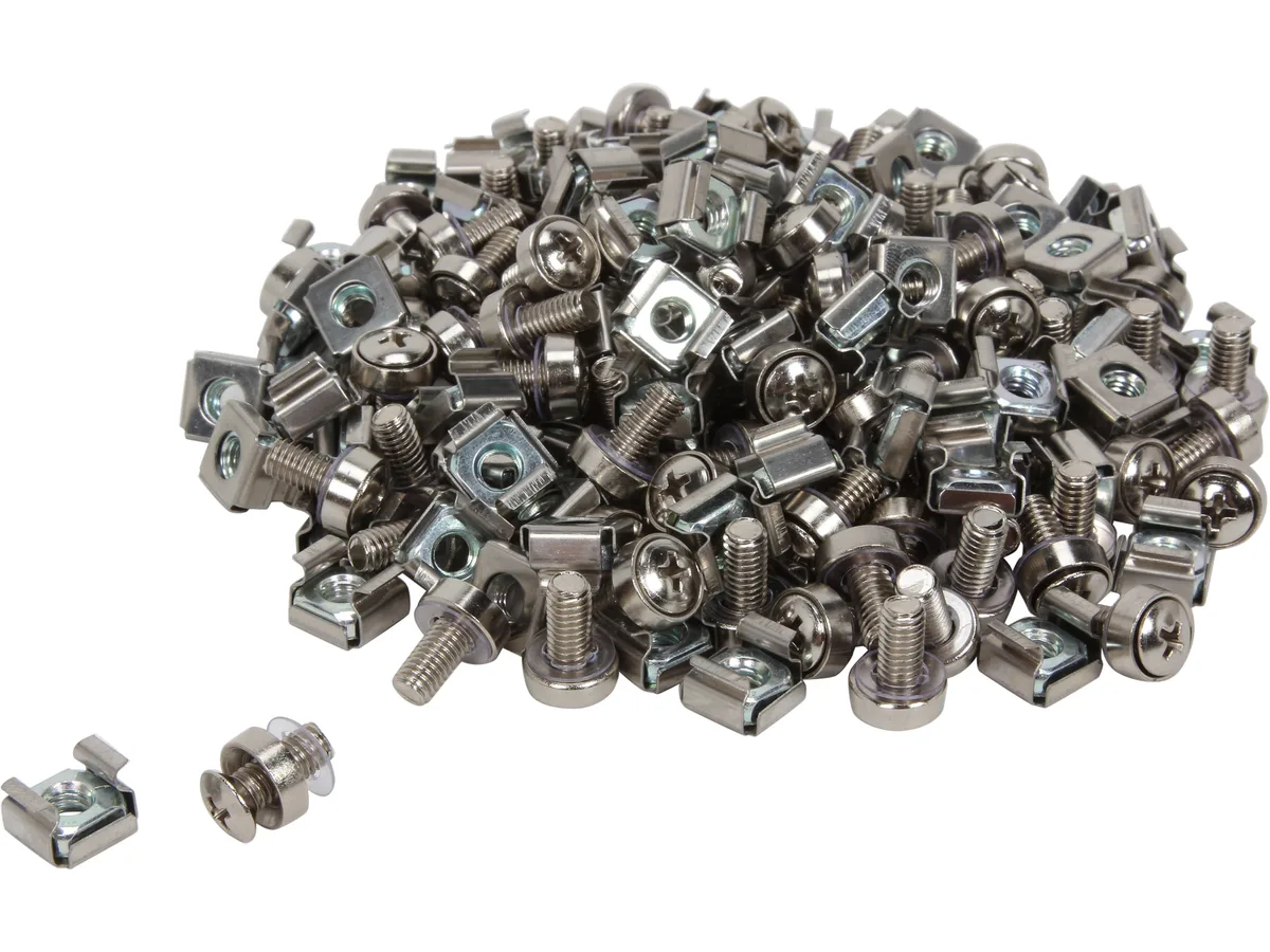 STARTECH STARTECH CABSCREWM62 100 M6 Screws &amp; Cage Nuts server accessory — product photo