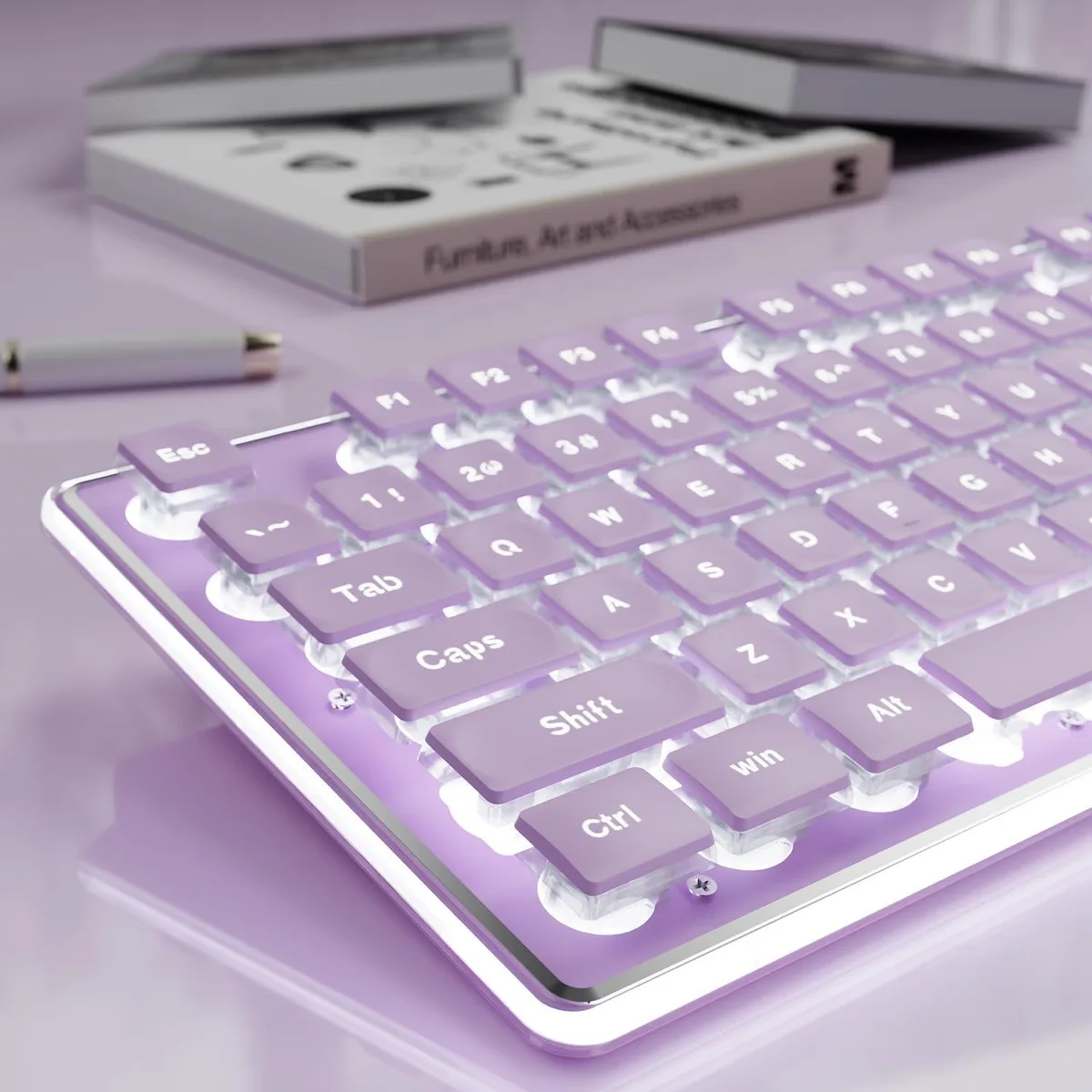 TUKO TUKO GX710S Wired Gaming Keyboard Purple — product photo