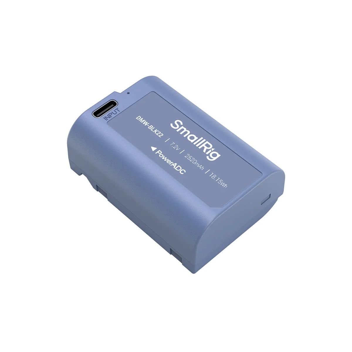 SmallRig SmallRig DMW-BLK22 18.15Wh 7.2V 2520mAh USB-C Battery Blue — product photo