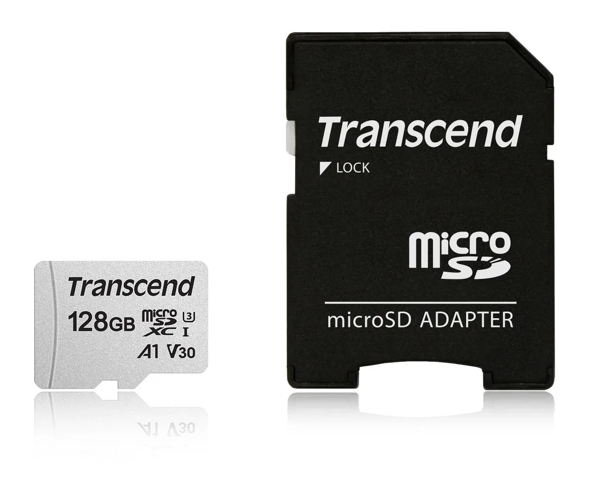 Transcend Transcend 300S 128GB microSDXC UHS-I U3 Class 10 95MB/s 100MB/s — product photo