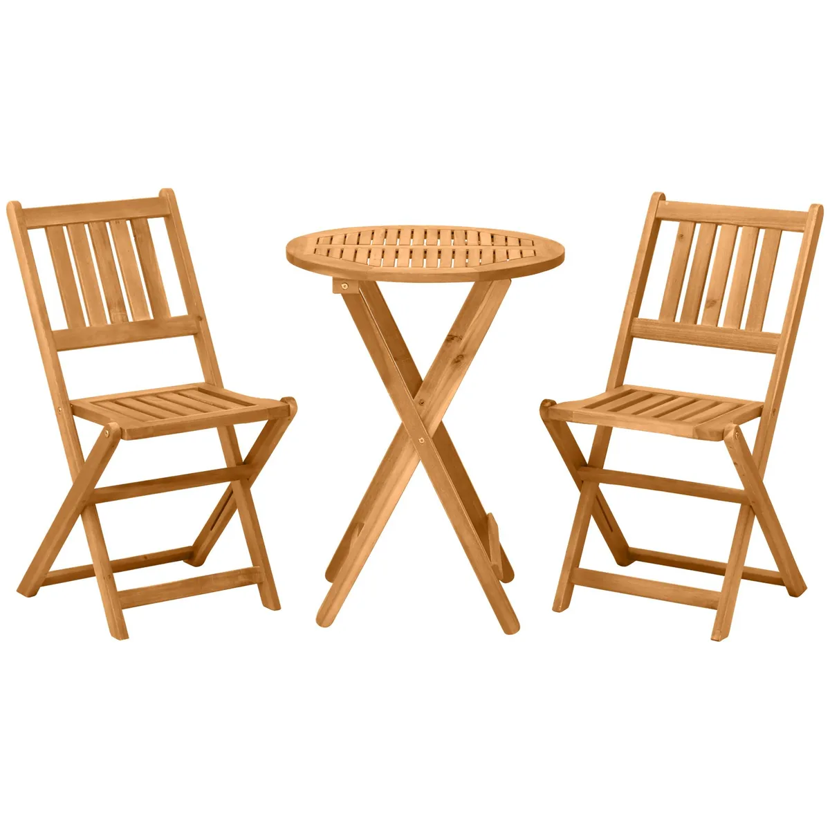 tuphen tuphen 3-Piece Acacia Wood Bistro Set Natural — product photo