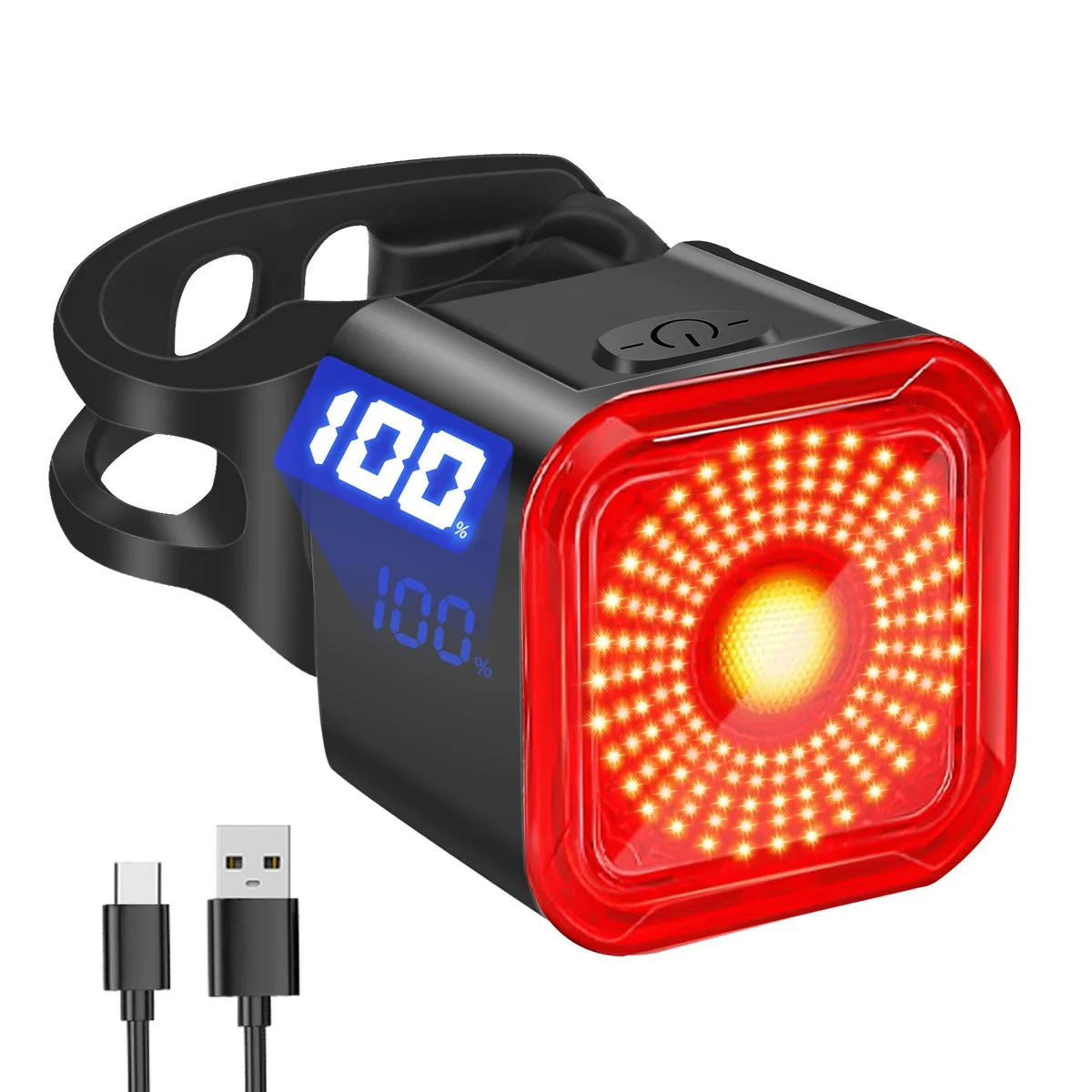  Hollywood Racks T25 500 lumen bike tail light USB-C IP55 6 modes — product photo