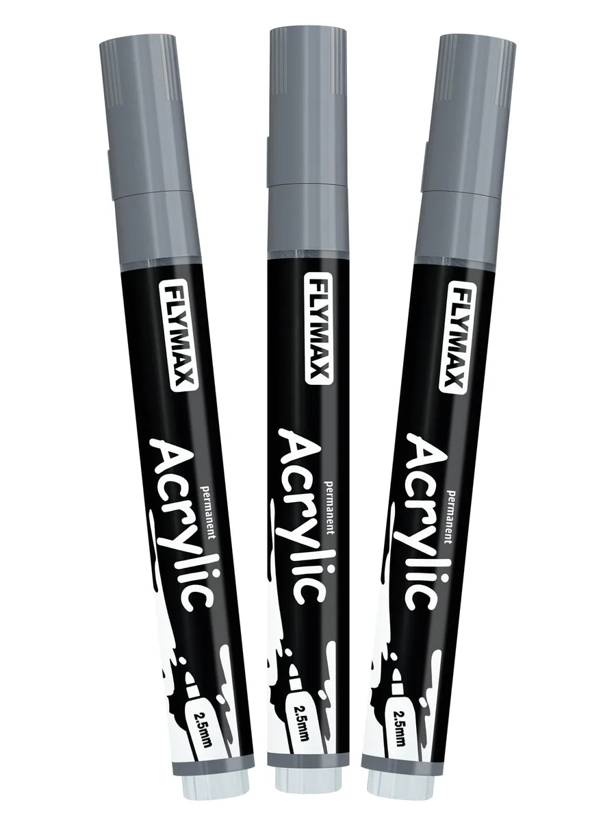  Avery Grey Acrylic Paint Marker Pens 2.5mm 12 Colors — product photo