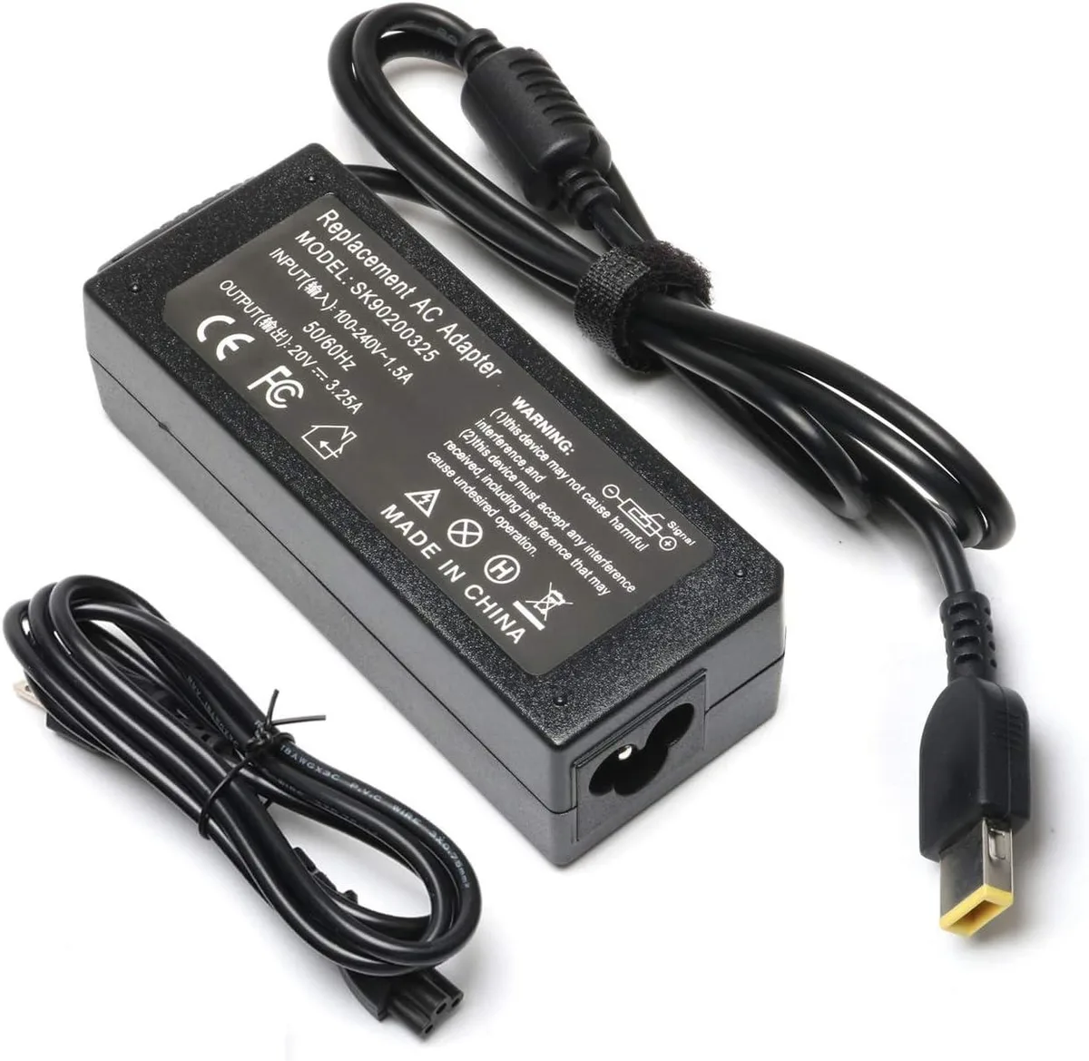 myVolts myVolts 65W AC Adapter Rectangle USB Tip 20V 3.25A — product photo