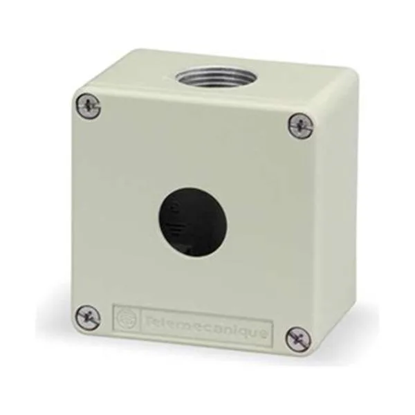 Schneider Electric Schneider Electric XAPG19501 Pushbutton Enclosure 3.03 in Metal NEMA 13 4 22 mm Hole — product photo