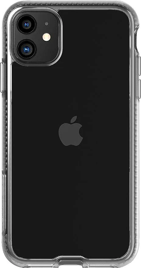 Transparent slim case for iPhone 11 with clear finish