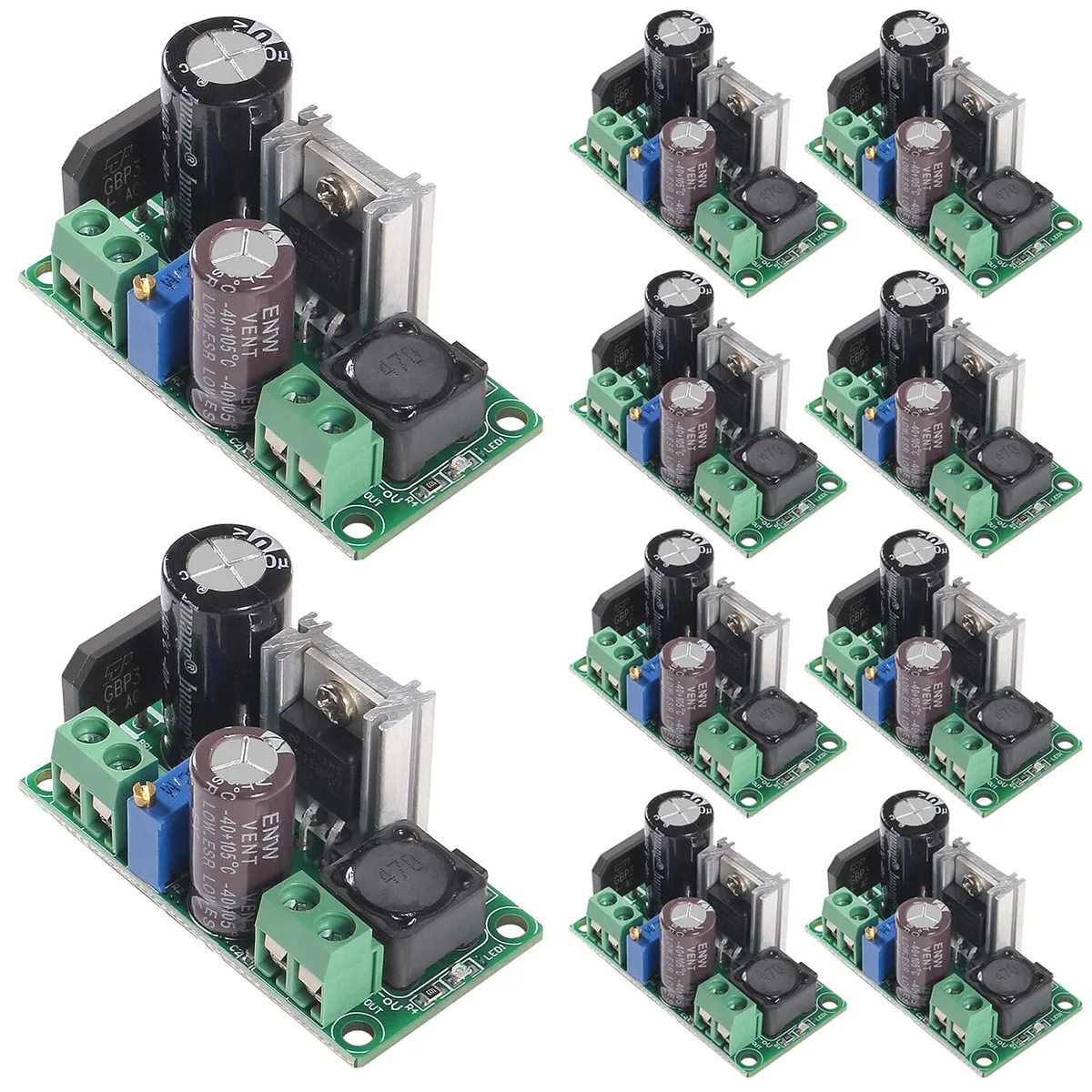 KEHIPI KEHIPI 10PCS LM2596HV AC/DC to DC Buck Converter 3.3-33V 2.2A Power Adapter — product photo