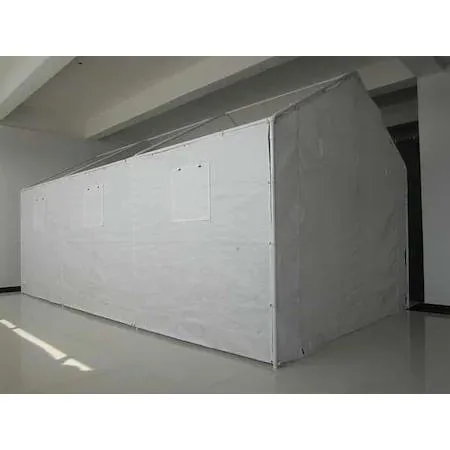 White solid wall kit with four polyethylene panels for 10x20 ft canopy