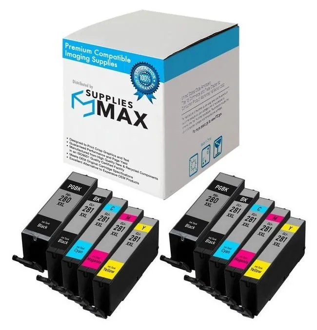 SuppliesMax SuppliesMax 2075C006_2PK Super High Yield Inkjet Combo Pack 10 Cartridges — product photo