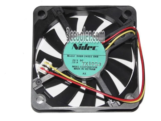 Zyvpee Zyvpee D06R-24SS1 04B 60×60×15mm 24V 0.12A 3-pin case fan — product photo