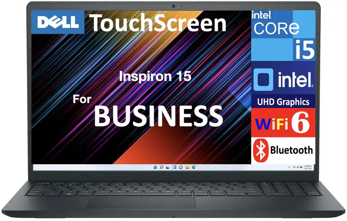 DELL Dell Inspiron 15 laptop i5-1334U 16GB DDR4 256GB SSD + 1TB HDD 15.6" touchscreen — product photo