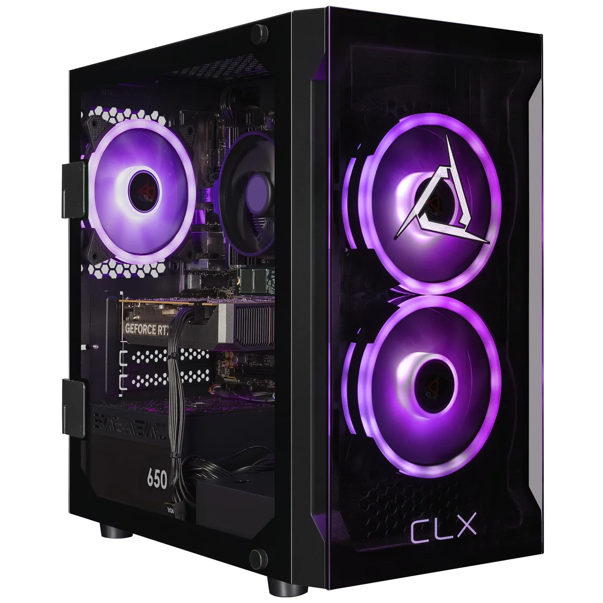CLX Gaming CLX Gaming TGMSETRTA5703BM gaming PC Ryzen 7 8700F RTX 5060 16GB 1TB — product photo