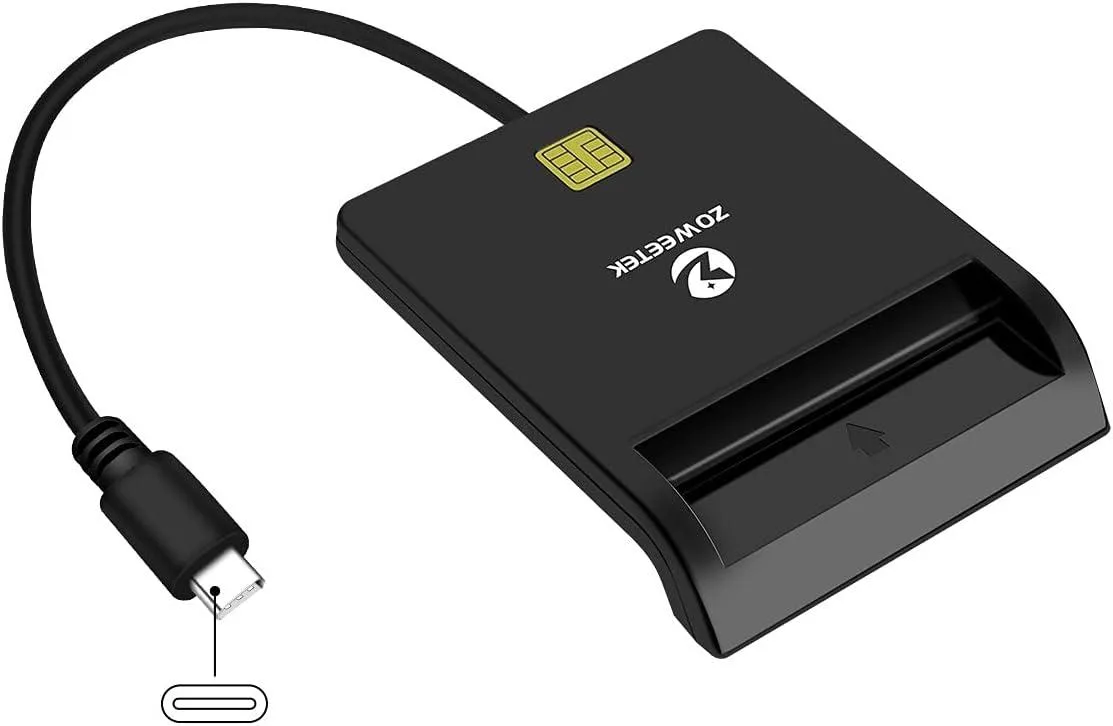 BFKK BFKK USB-C CAC Reader Black DOD Military PIV/CAC — product photo