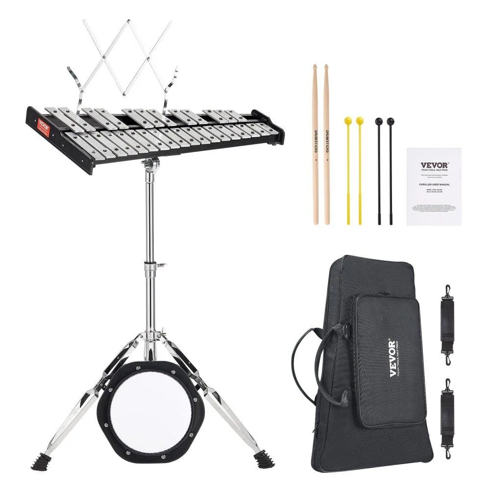 Silver aluminium bars on wooden frame with adjustable stand and bag