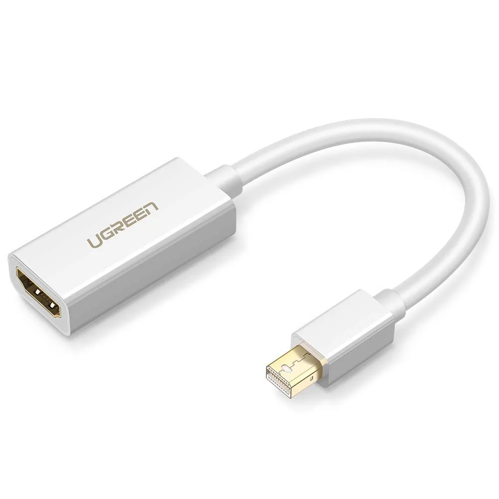 ESTONE ESTONE Mini DisplayPort Thunderbolt 2.0 to HDMI Cable White 0.8 ft — product photo