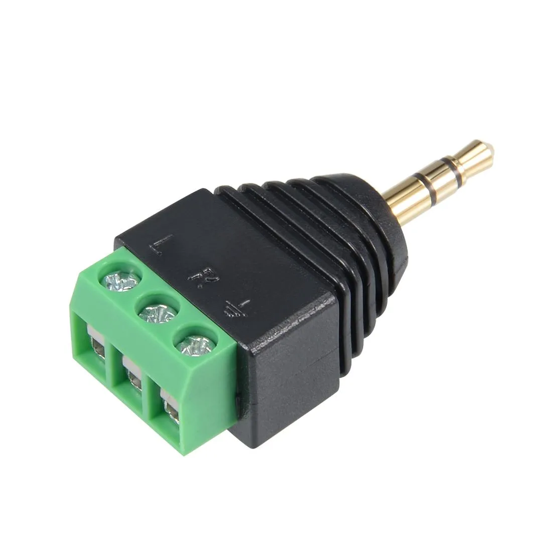 Unique-Bargains Unique-Bargains 3.5mm Male to 3-Screw Terminal Female Wire Cap Connector — product photo
