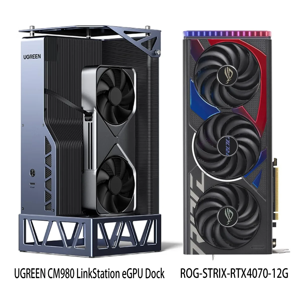 ASUS ASUS ROG Strix GeForce RTX 4070 12GB GDDR6X graphics card — product photo