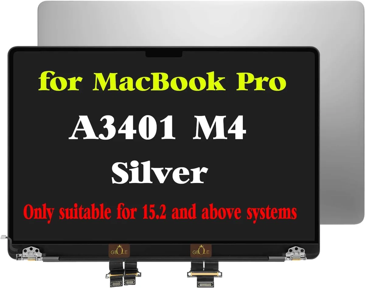 NUOLAISUN NUOLAISUN Replacement Screen for MacBook Pro A3401 2024 M4 EMC 8894 Silver — product photo