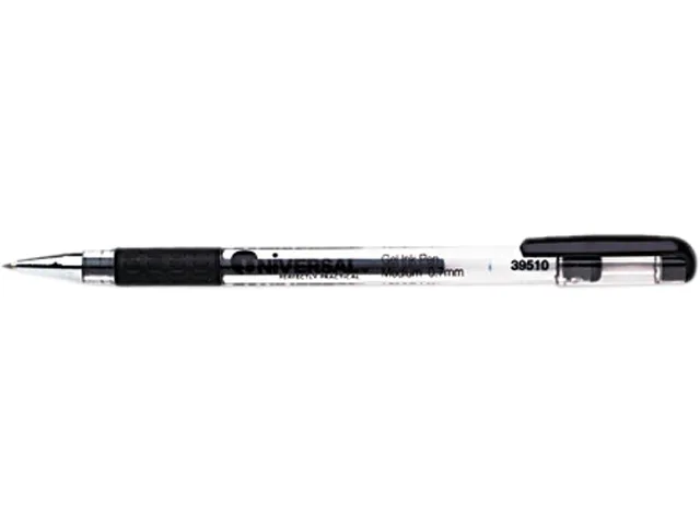 Universal Business Supply Universal Business Supply UNV39510 Comfort Grip Gel Pen Black 0.7 mm Dozen — product photo