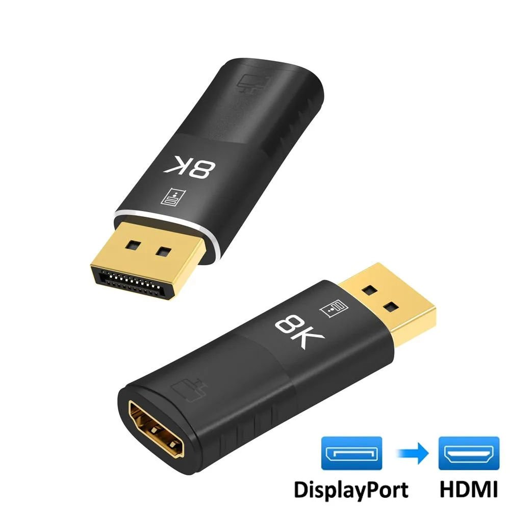 AUBEAMTO AUBEAMTO TJ-A063 DisplayPort 1.4 to HDMI 2.1 adapter 8K 30Hz 4K 120Hz — product photo