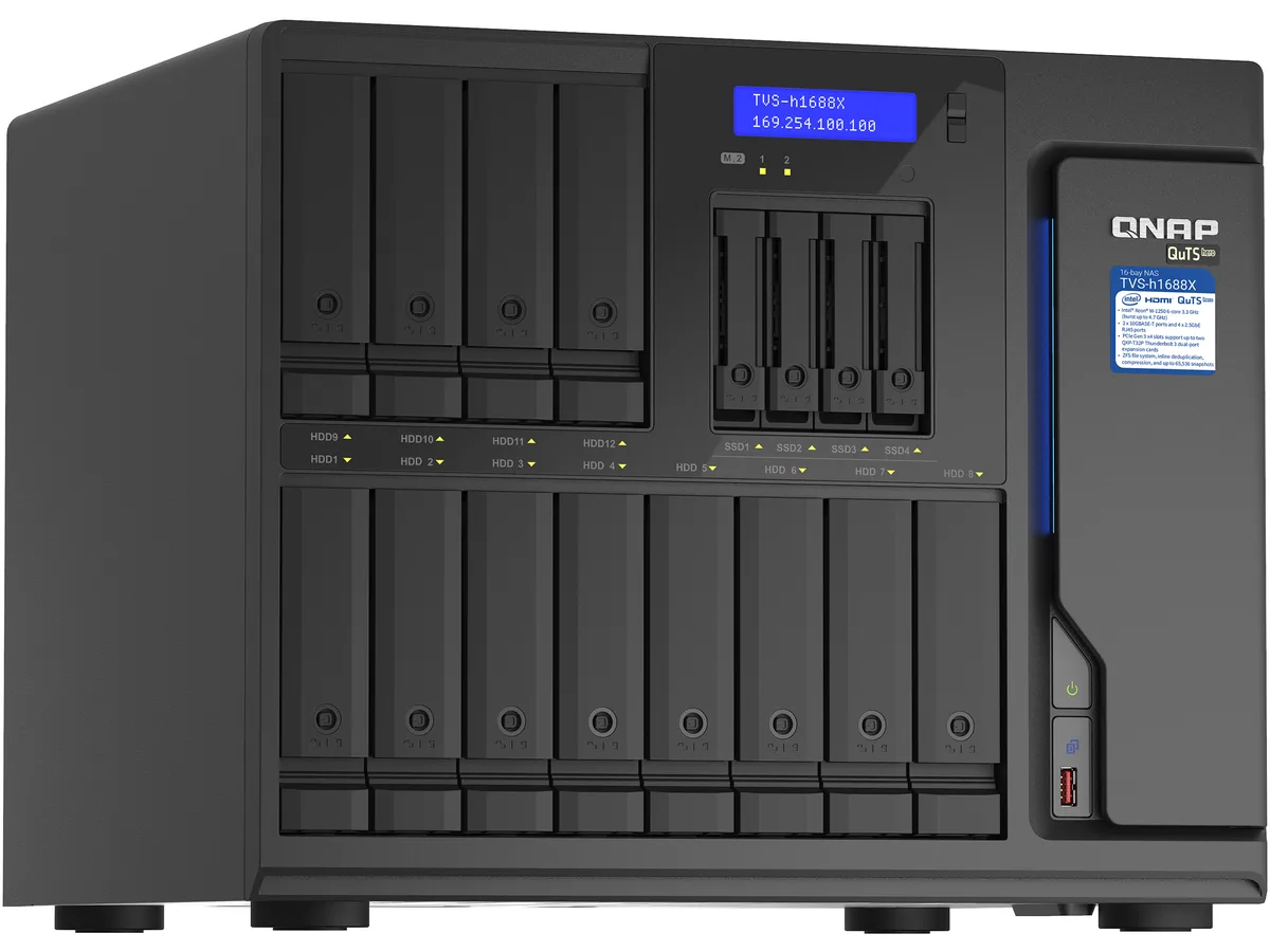 Qnap Qnap TVS-h1688X-W1250-32G 16-Bay NAS Xeon W-1250 32GB DDR4 — product photo