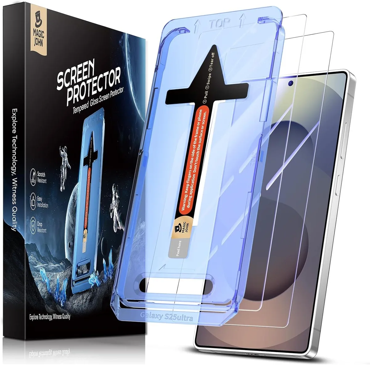 NuoTo NuoTo 2 Pack Galaxy S25 Ultra Tempered Glass Screen Protector — product photo