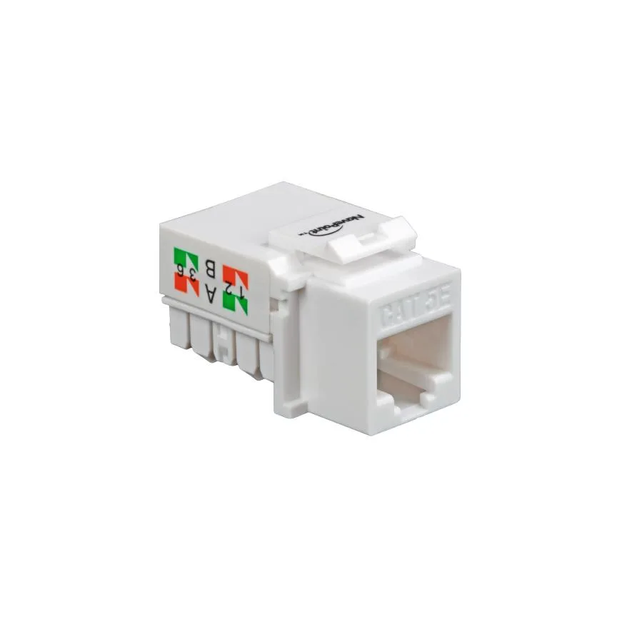 NavePoint NavePoint CAT5e Ethernet Keystone Jack Right Angle White — product photo