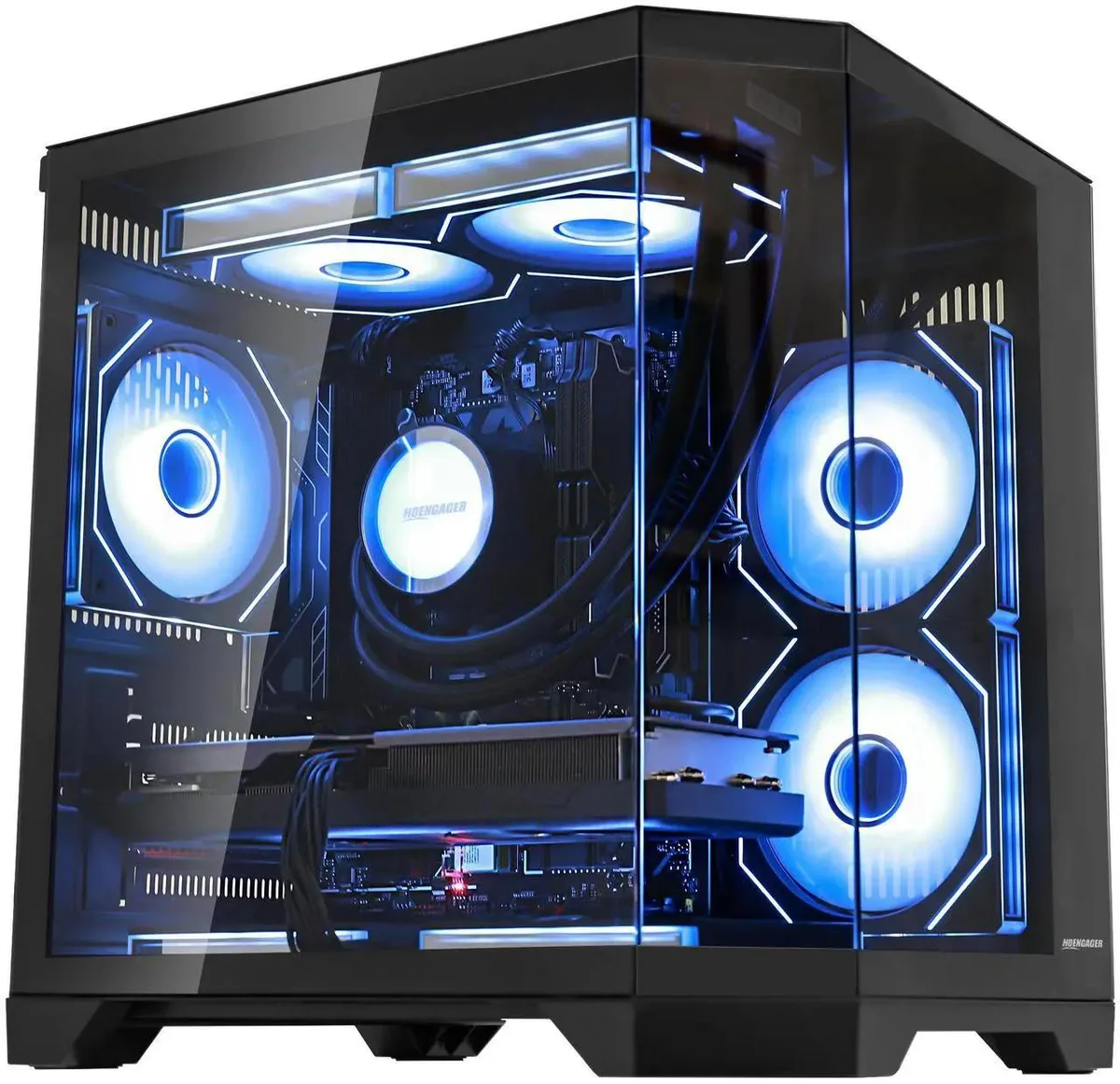 Hoengager Hoengager Gaming PC Ryzen 5 7600X RX 9070 16GB 32GB DDR5 2TB 240mm AIO 850W Windows 11 — product photo