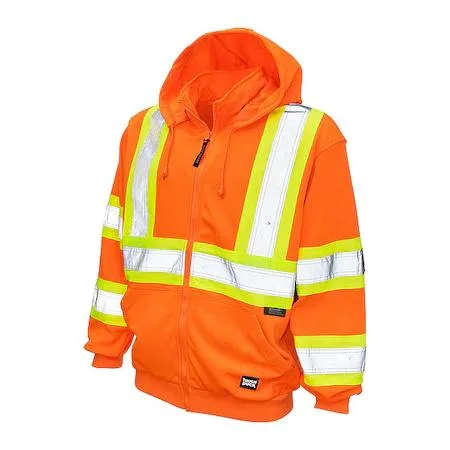 Tough Duck Tough Duck S49421 Hi-Vis Hooded Sweatshirt 3XL Orange — product photo