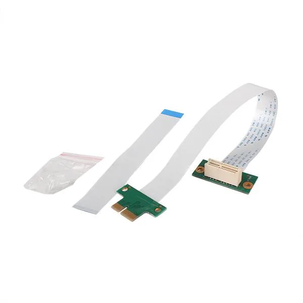 Qin Bo Electronics Qin Bo Electronics PCI Express 36PIN 1X Extender Cable White 15cm FFC — product photo