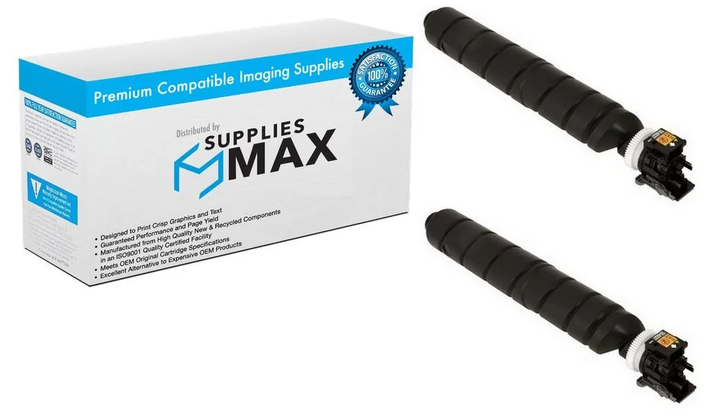 SuppliesMax SuppliesMax Black Toner Cartridge 2-Pack 35000 Pages TK-6327 — product photo