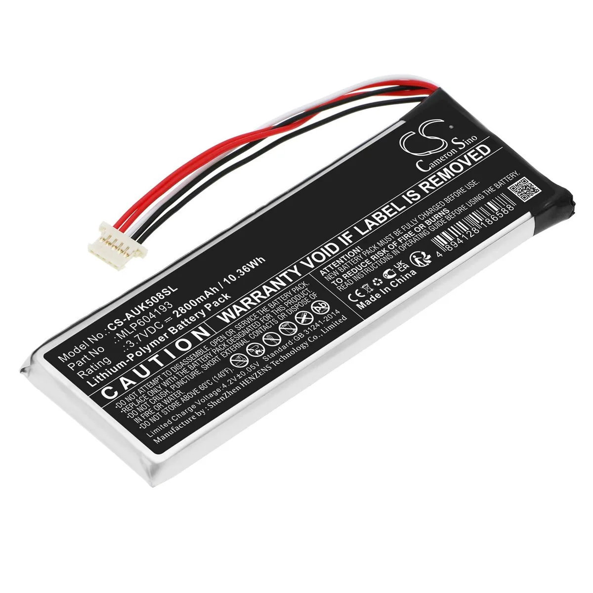  Cameron Sino Battery for Autel MaxiTPMS TS508 TS508K TS408 xiTPMS MLP604193 3000mAh 11.1V — product photo