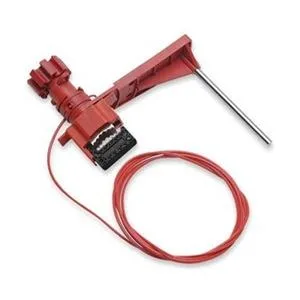 Brady Brady 51388 Ball Valve Lockout Trap, Red, Steel, 19/32 in Shackle, 250°F — product photo
