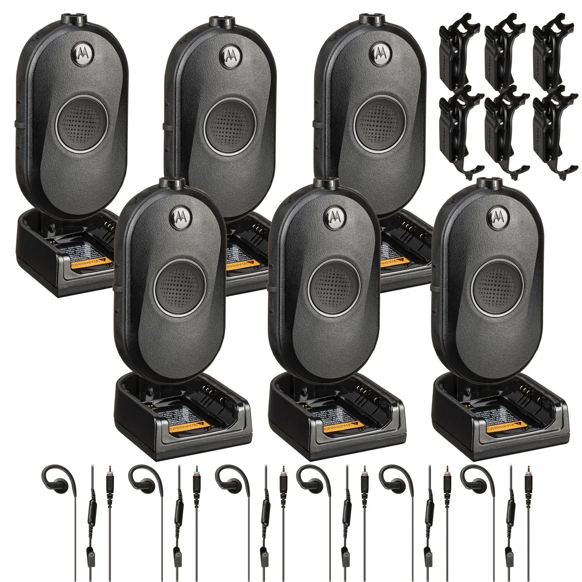 Motorola Motorola CLP1080e 8-Channel UHF Two-Way Radio 6-Pack — product photo