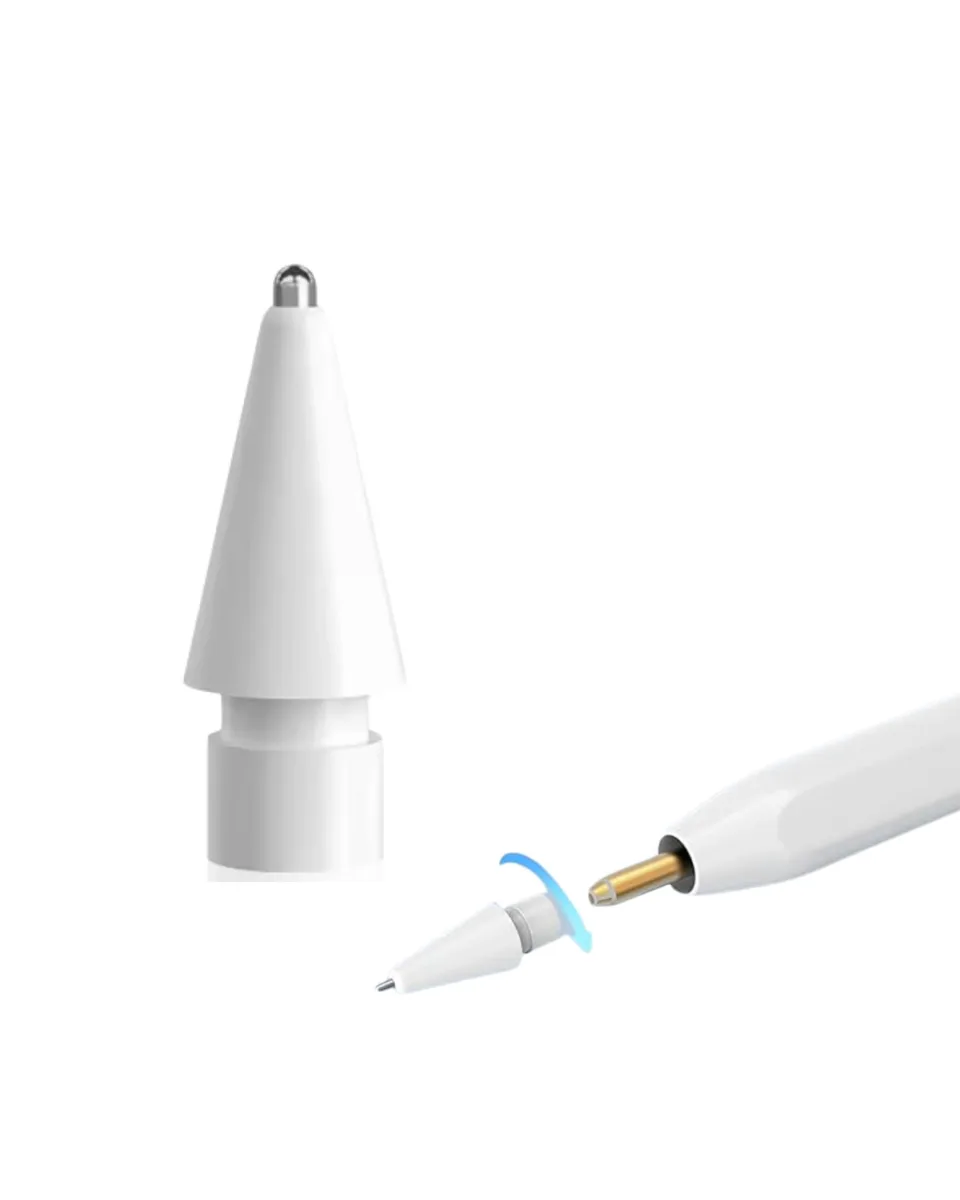 Metal replacement tip for Apple Pencil in storage box
