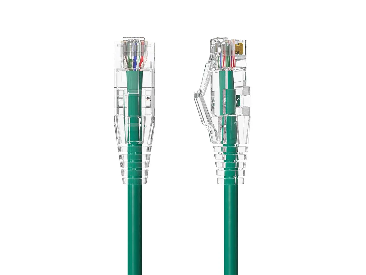 Cable Leader Cable Leader 50ft Cat6a Ethernet Cable Green 28AWG 4.0mm Slim — product photo