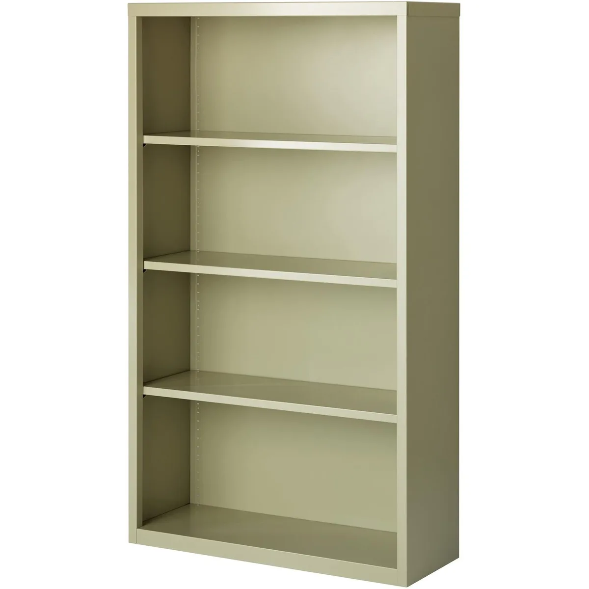 Lorell Lorell 41287 Fortress 4-Shelf Bookcase 60"H 34.5"W 13"D Putty office furniture — product photo