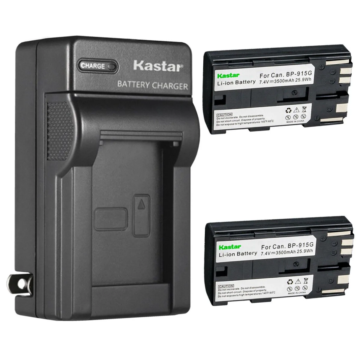 Kastar Kastar BP-915G 2-Pack Battery &amp; AC Wall Charger for Phase One P30 P30+ P40 P40+ — product photo