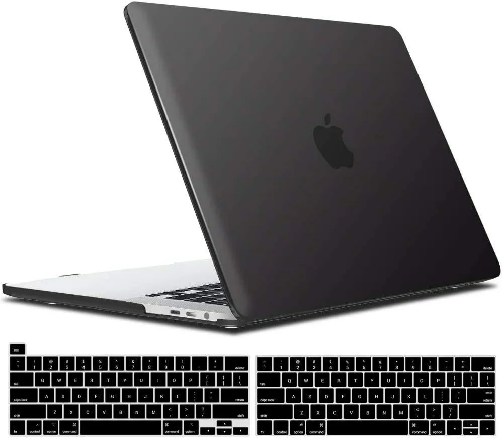 Werleo Werleo Black Hard Case for MacBook Pro 13 inch 2016-2022 with Keyboard Cover — product photo