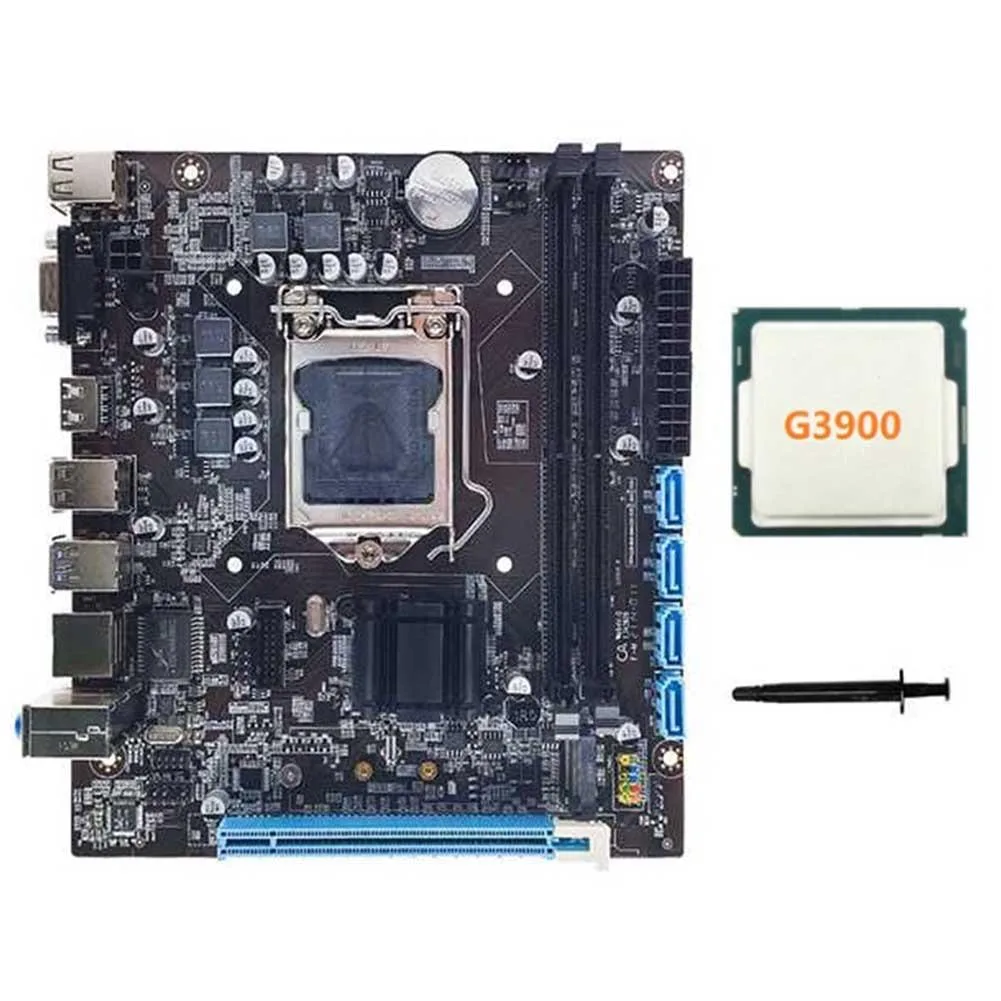 YINGHUA YINGHUA H110 server motherboard LGA1151 DDR4 G3900 CPU thermal grease — product photo