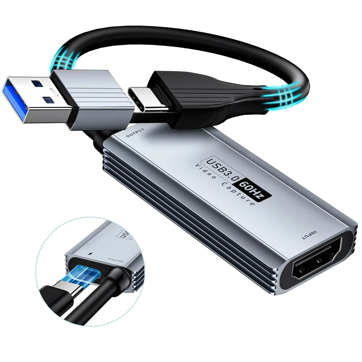  3D Video Wizard MS2130 HDMI Capture Card 100W PD 1080P 60fps — product photo