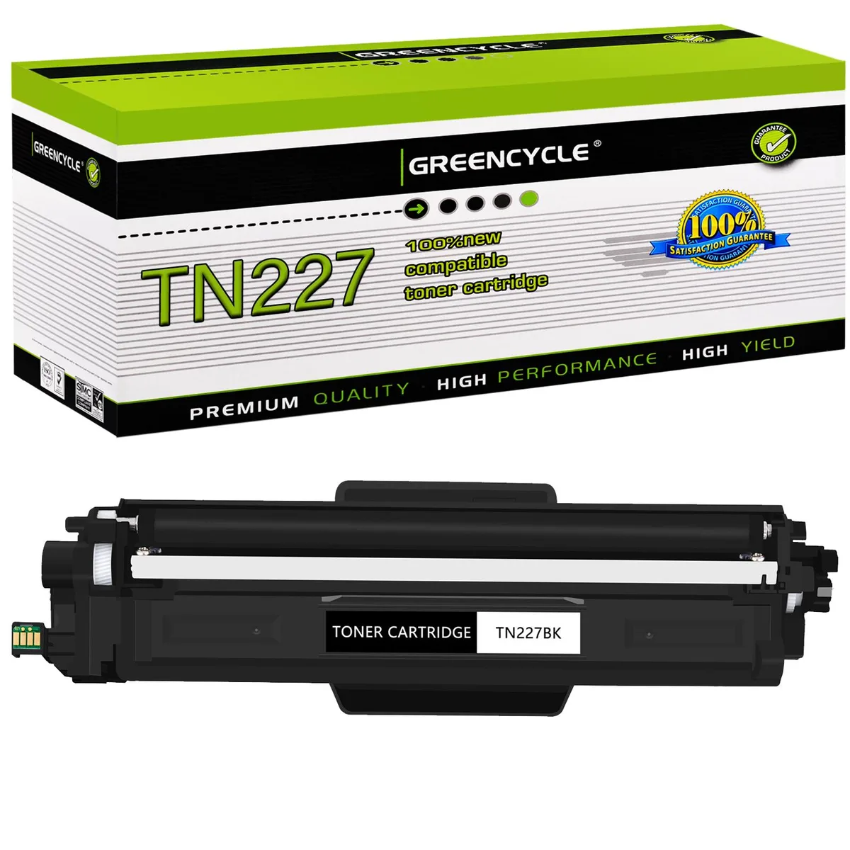 GREENCYCLE GREENCYCLE TN227 Black Toner Cartridge 3000 Pages — product photo